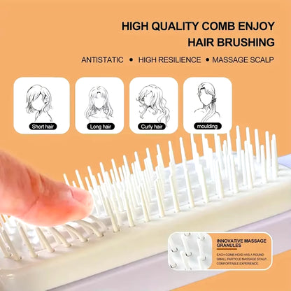 Rotatable Self Cleaning Hair Brush Massage